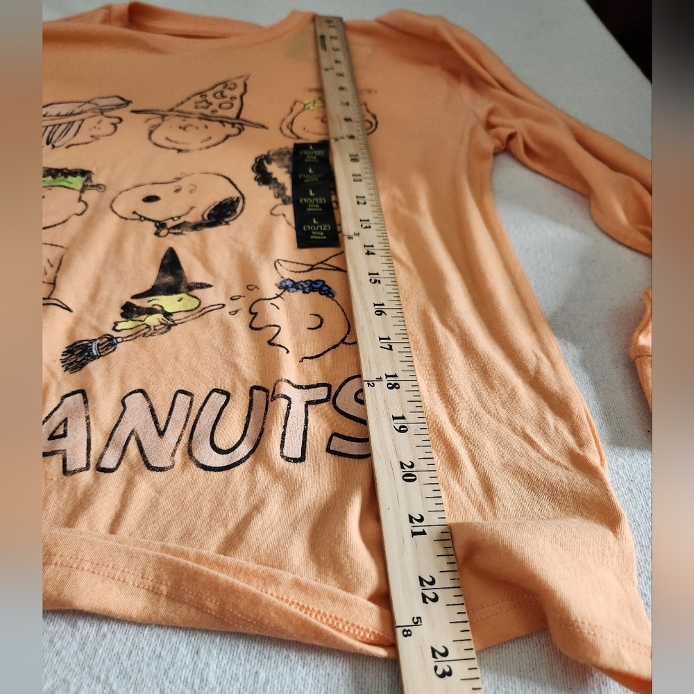 Art Class Orange Peanuts T-Shirt - L(10-12) - Picture 6 of 15